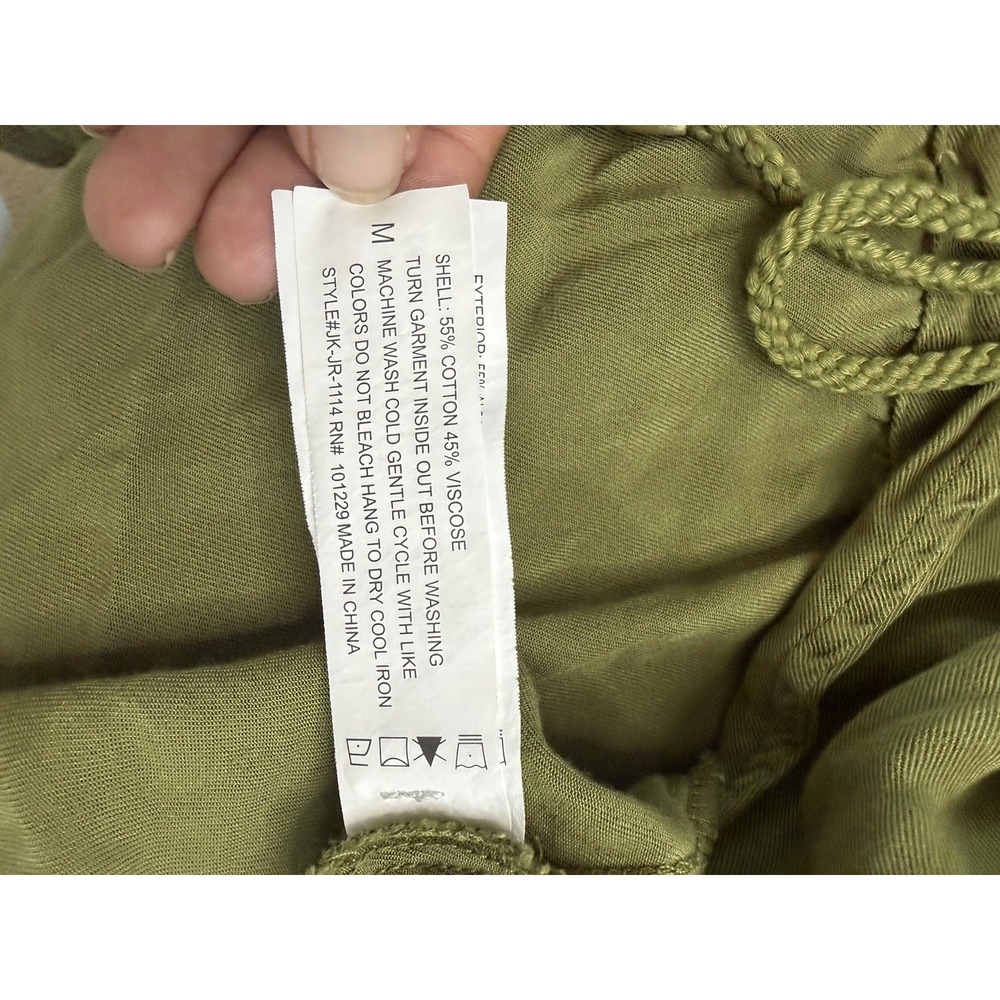Stoosh Utility Cargo Anorak Olive Green Jacket Safari Military Mediu - Picture 6 of 7